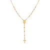 THE GOLDEN PEARL ROSARY NECKLACE