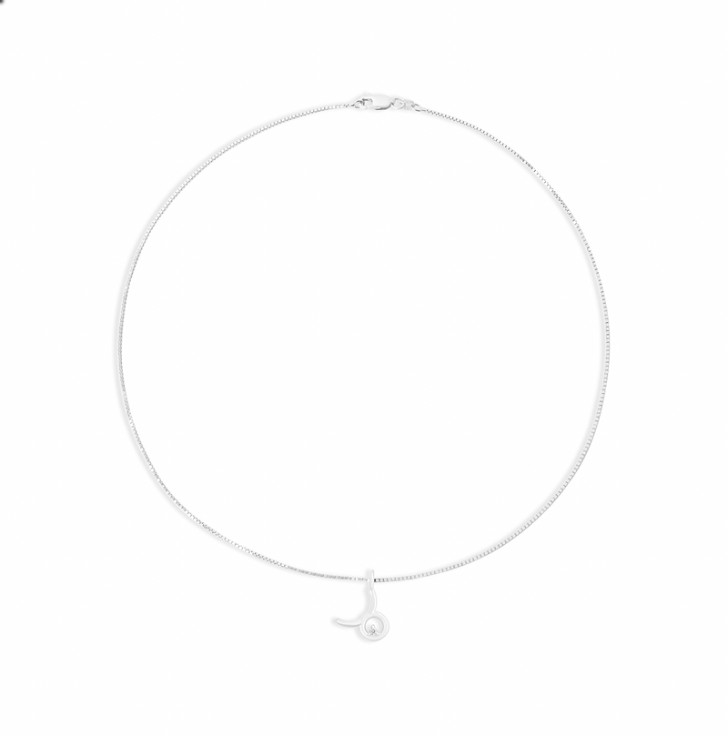 silver taurus zodiac sign pendant necklace