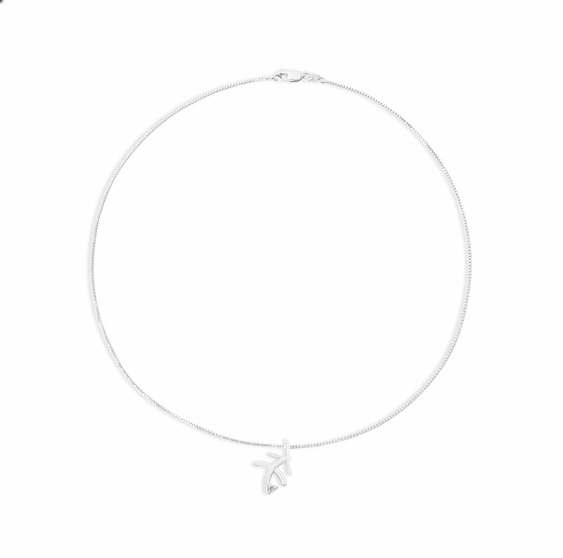 silver sagittarius zodiac sign pendant necklace
