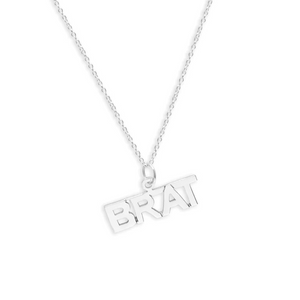 silver brat necklace