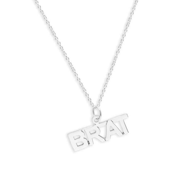 silver brat necklace