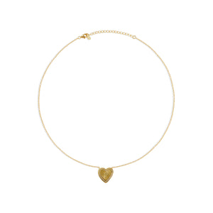 t initial letter heart pendant necklace