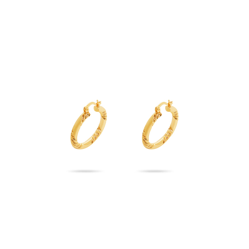 mercer gold hoop earrings