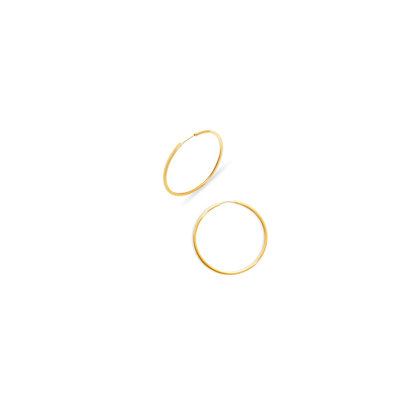THE ENDLESS GOLD FILLED MEDIUM ESSENTIAL HOOPS