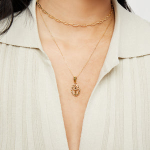 delicate gold cross necklace