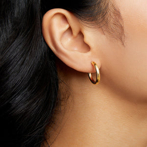 10k gold small hoop earrings