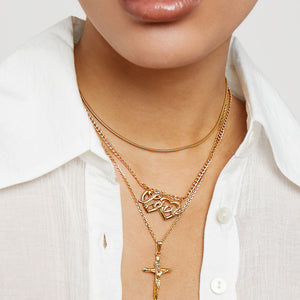 gold snake chain choker necklace