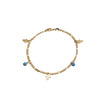 anklet with hamsa and evil eye