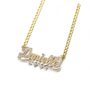 THE CUT NAMEPLATE NECKLACE