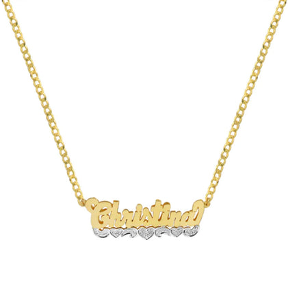 heart nameplate necklace