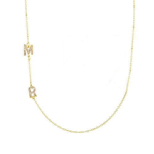 Two Initial Necklace - The M Jewelers