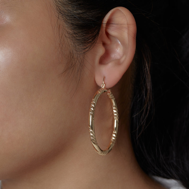 mercer hoop earrings