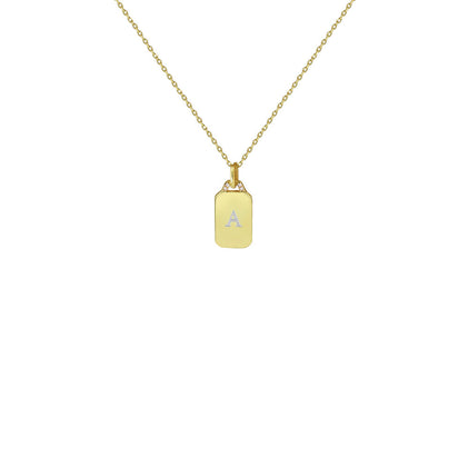 THE ENGRAVED BLOCK DAINTY DOGTAG
