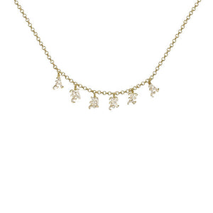 iced out uppercase gothic nameplate choker necklace