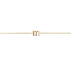 SINGLE LETTER CHOKER (LOWERCASE)