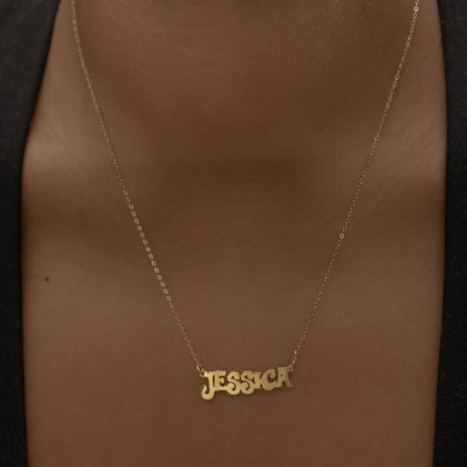 groovy custom name necklace