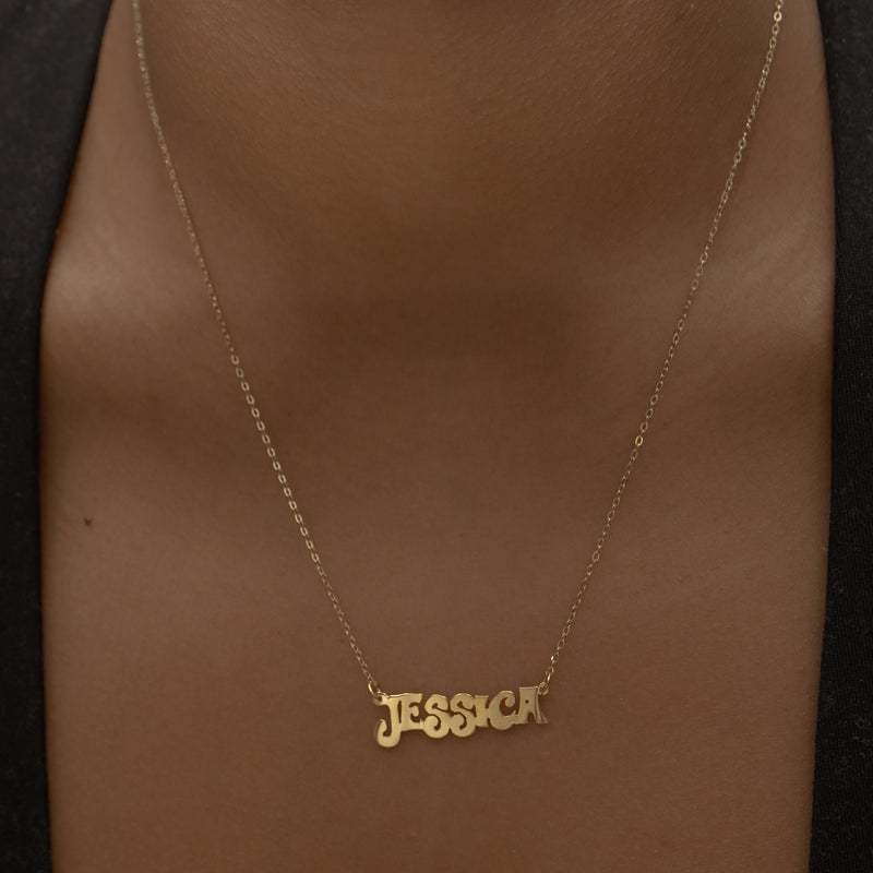 groovy custom name necklace