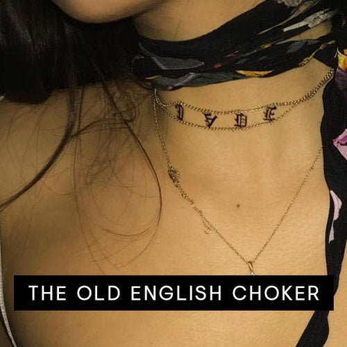 old english choker