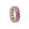 colored cubic zirconia band ring