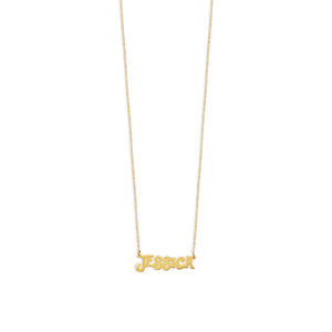 groovy nameplate necklace