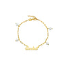 THE PEARL REDA NAME BRACELET