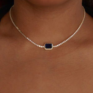 blue collar necklace