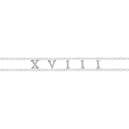 Louis Vuitton Monogram Chain Bracelet, Silver, M (Stock Confirmation Required)