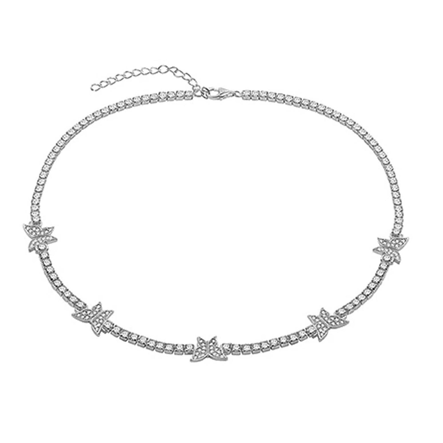 Pave Butterfly Collar Necklace - The M Jewelers