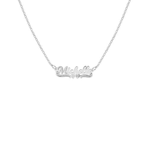 Mini Classic Nameplate Necklace - The M Jewelers