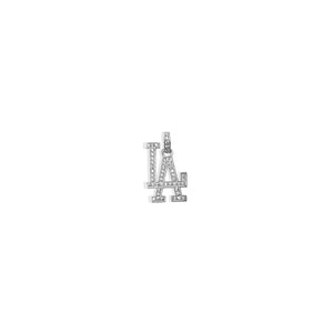 LA Dodgers Large Iced Out Pendant Necklace