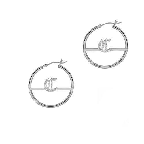 THE MINI GOTHIC INITIAL HOOPS - The M Jewelers