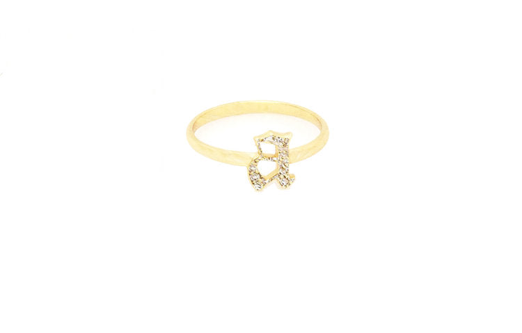 THE GOTHIC LETTER RING - The M Jewelers