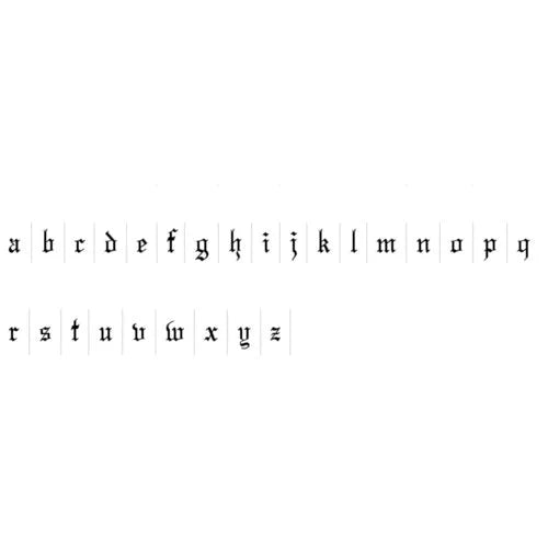 THE GOTHIC INITIAL EARRINGS (LOWERCASE) - The M Jewelers