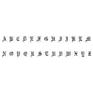 THE GOTHIC INITIAL EARRINGS (UPPERCASE) - The M Jewelers