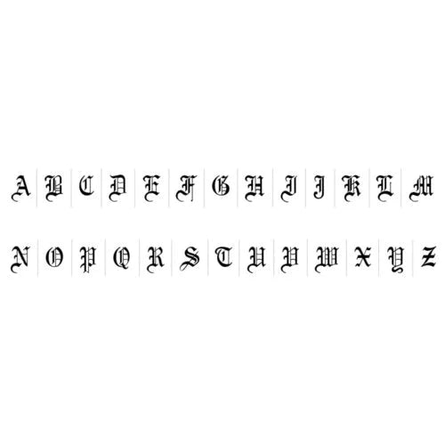 THE GOTHIC INITIAL EARRINGS (UPPERCASE) - The M Jewelers