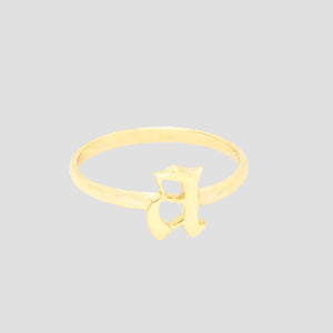 THE GOTHIC LETTER RING - The M Jewelers