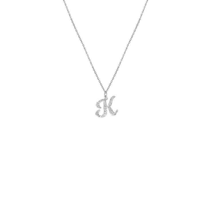 THE SIGNATURE SCRIPT PENDANT NECKLACE - The M Jewelers