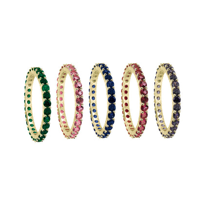 colored ring bands
