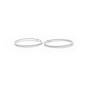 THE THIN PAVE' HOOP EARRING